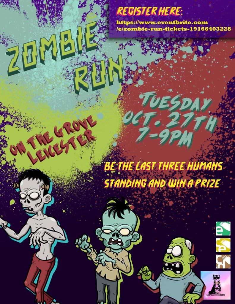 Becker_CAB's tweet photo. Will you survive the Zombie apocalypse? Come to Becker's Zombie Run and see if you have what it takes to survive. https://t.co/2a6Q9EVX5d