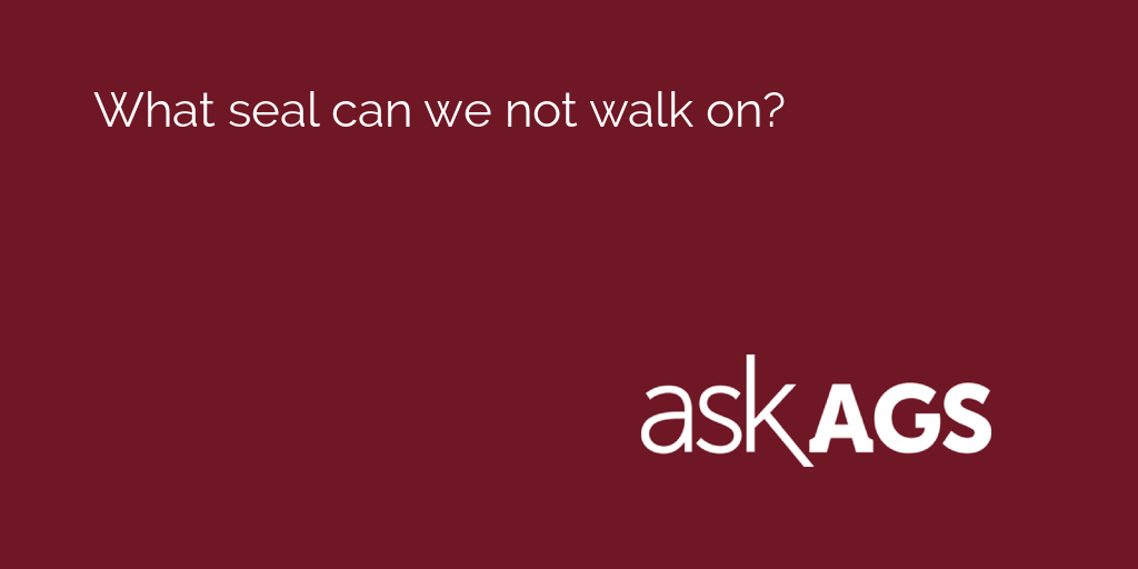 AskAgs's tweet photo. What seal can we not walk on?

Learn here: https://t.co/4WwxBs34Qa https://t.co/42Ygg70HCm