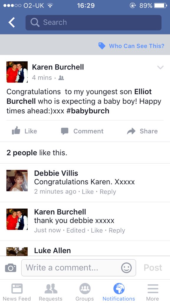BurchellElliot's tweet photo. Hacked my old guls Facebook and boying all her mates off #babyburch #1-0 https://t.co/mxjRf27umM