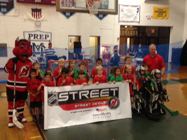 NJDevil00's tweet photo. Had a great time with @BruceDriver23 at the Street Devils program at St. Mary's in Middletown, NJ! https://t.co/xuSDdNM4RA
