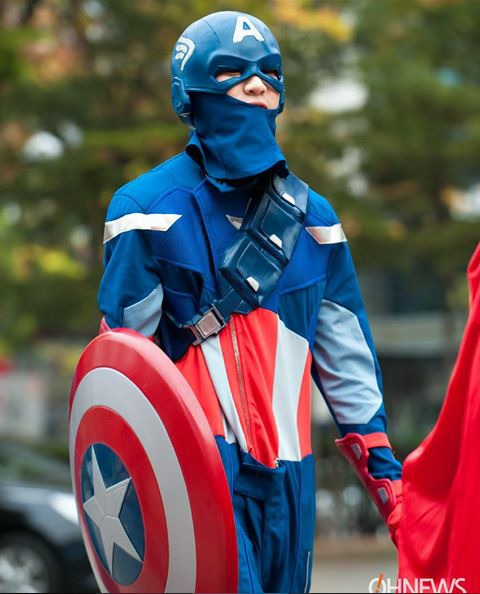 65Puspa's tweet photo. Captain America👏👏,Love ya❤ @BamBam1A https://t.co/Nx9mtcacZd