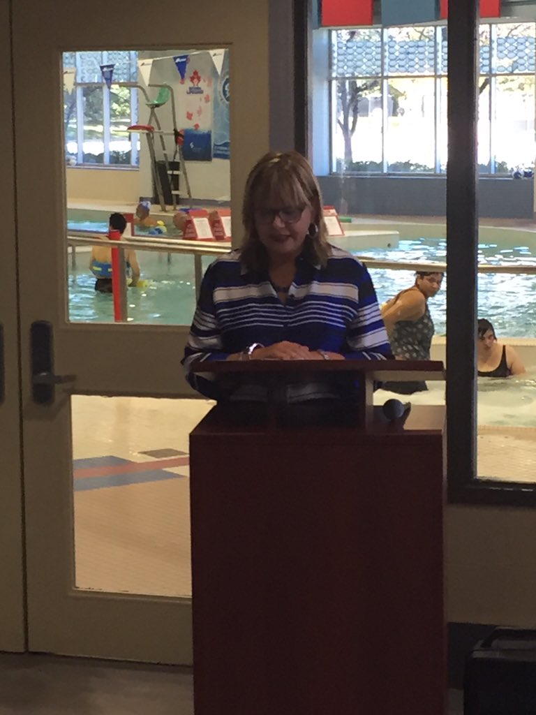 BramptonFireES's tweet image. Barbara Byers of the Lifesaving Society talks about the importance of teaching older adults to swim.