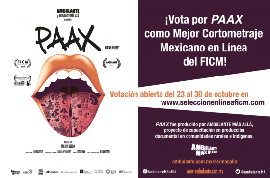AmbulanteCuerna's tweet photo. ¡Ayúdanos con tu voto! Una producción de @AmbulanteMA fue seleccionada en el @FICM
https://t.co/n4k6FzlrRD https://t.co/DmXrZaIed5