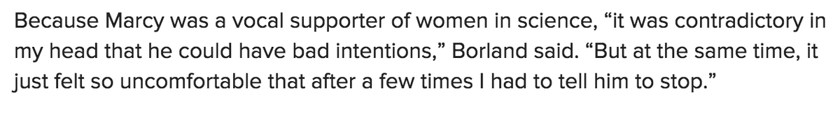 docfreeride's tweet photo. #GeoffMarcy is proof that "vocal supporter of women in STEM"≠"could never do anything harmful to women in STEM" https://t.co/zZRsfdvjYZ