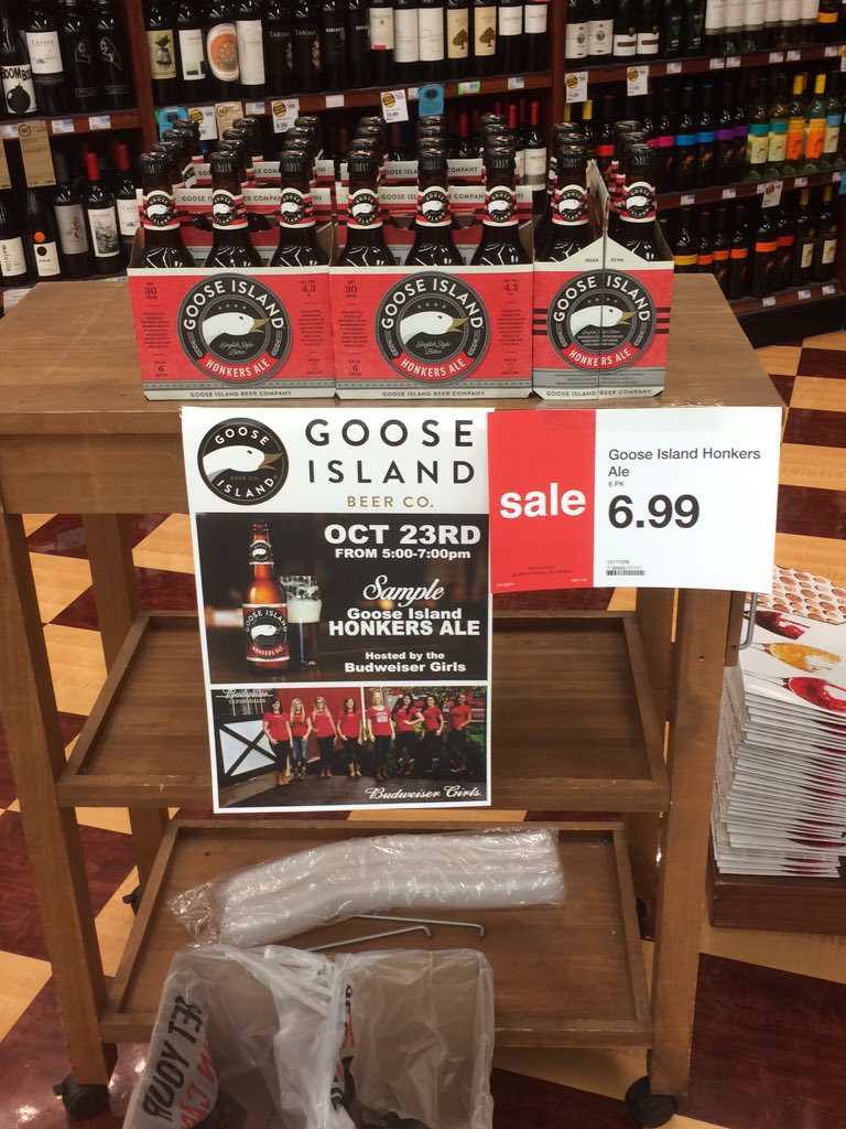 Join the <a href="/Budweiser_Girls/">Budweiser Girls</a> today <a href="/StJosephHyVee/">St. Joseph Hy-Vee</a>! Sample Goose Island Honker's Ale! 5:00-7:00pm! Stock up for the game