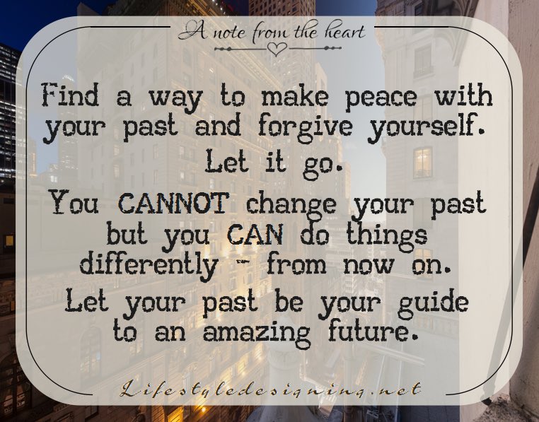 Learn from the past - and then let it go. #FridayFeeling #quoteoftheday #LifeIsBeautiful2015 #lovelife