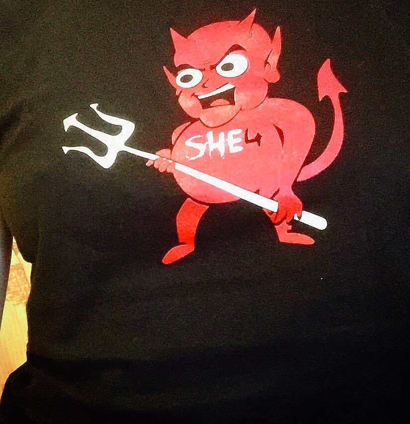 angelacobb's tweet photo. Free T-Shirts make me happy! Catch me tonight @BroadwayComedy in the quarter finals...7 PM. #SheDevilFest https://t.co/14f4Avt9Cl
