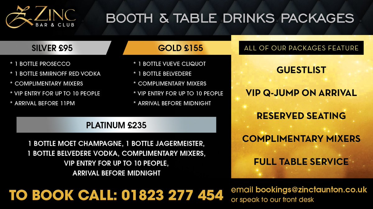 ZINCTAUNTON's tweet photo. TONIGHT #motherfunkinfridays #4zones #4bars #2livedjs #2dancefloors #allnightdrinksdeals #getinvolved #zinc https://t.co/wcO4O5AUVZ