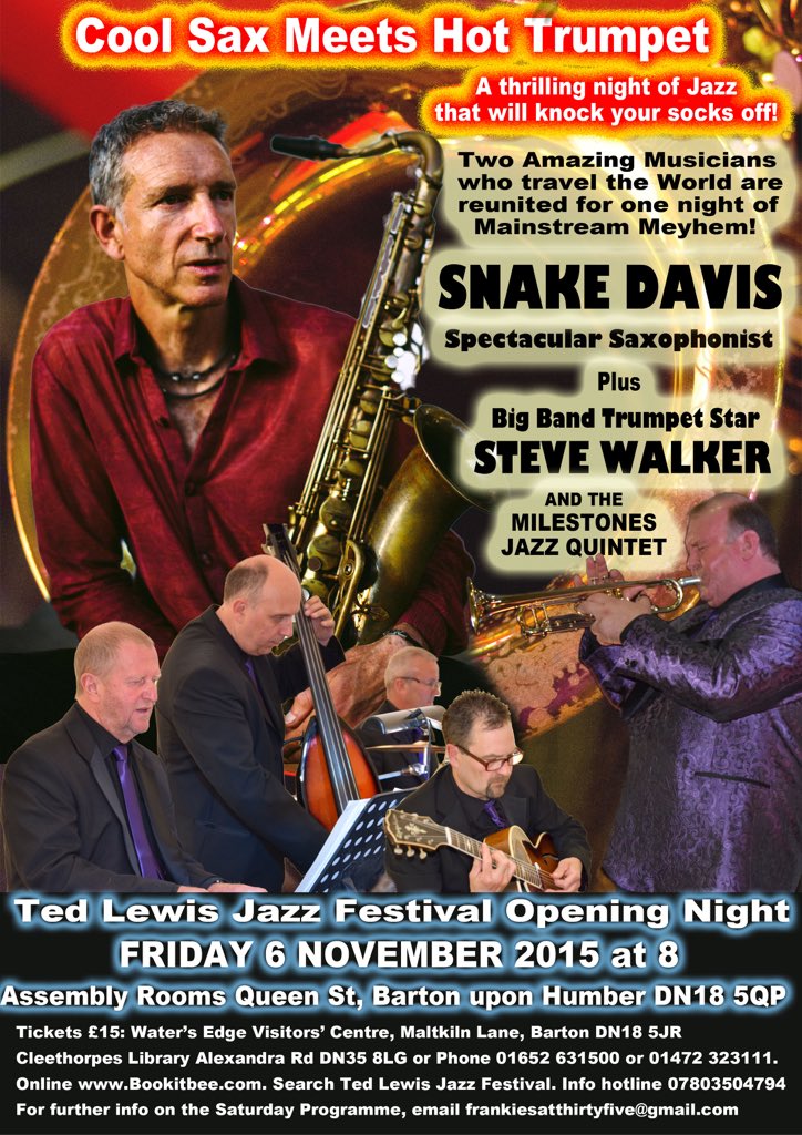 #jazz with #Snake Davis
