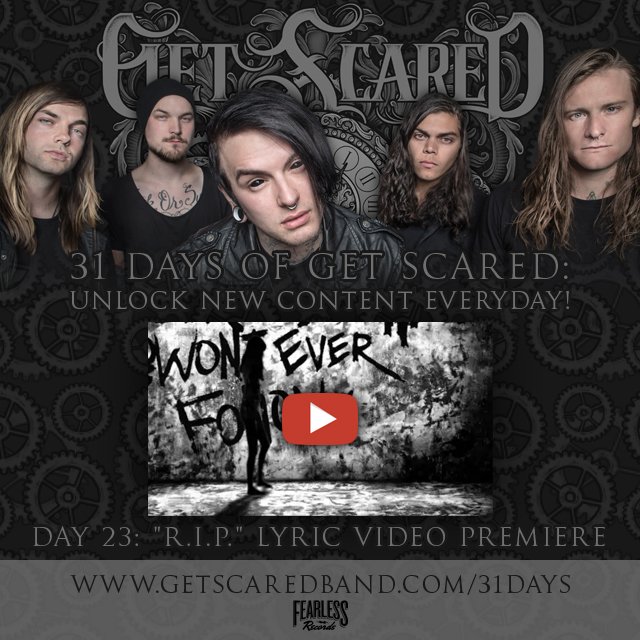 WeGetScared's tweet photo. Watch our new lyric video for #RIP at https://t.co/D0skLb0ZOc!

#31DaysofGS https://t.co/Ft9WRRfl0g