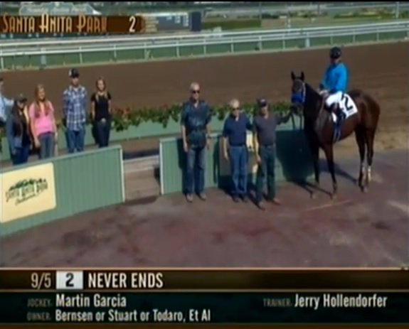 Martin Garcia & Never Ends win race 2 Happy Birthday Martin! 2 wins!  