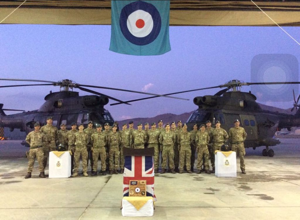 230SqnRAF's tweet photo. #PumaForce our tribute from the guys in theatre https://t.co/9jBearLcMy