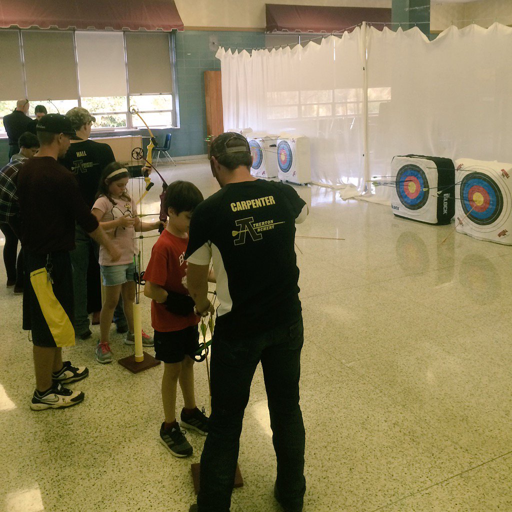 BloomBulldogs's tweet photo. #TheBloomWay First Bloom Archery Team practice. #proudprincipal https://t.co/lQAbJ1C0LP
