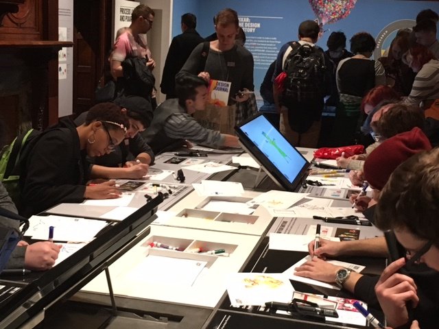 pcad_edu's tweet photo. PCA&amp;D students visit @cooperhewitt. Enjoying the Pixar exhibit https://t.co/hDfL2mIyi7