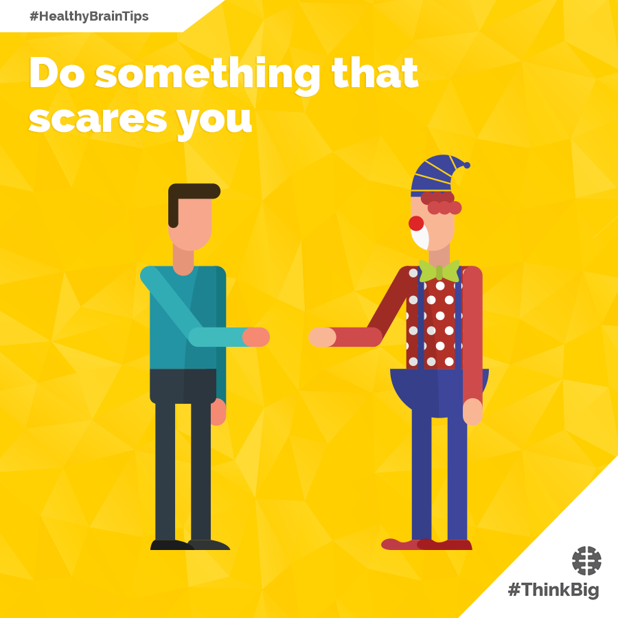 BrainGear's tweet photo. Look fear in the face & #ThinkBig! #HealthyBrainTips https://t.co/VHaOhFcLCC https://t.co/AxIZvpFduk