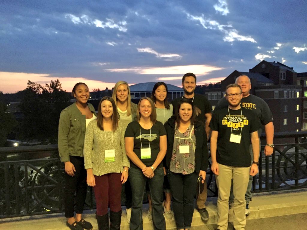 KSURecWell's tweet photo. Our staff had a great time this week in Athens, Ohio learning about recreation at #ORSA2015 https://t.co/ioHscnP5rs