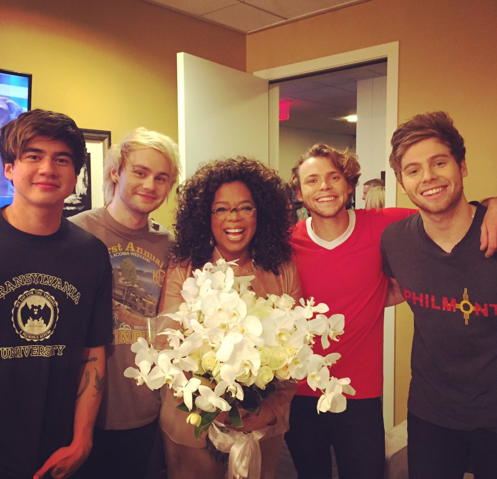 Oprah Winfrey On Twitter Ran Into 5sos Backstage Fun Times With Theellenshow Today