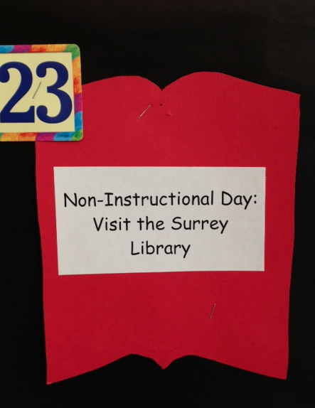 No school so a great day to visit your local library!