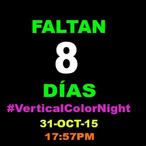VerticalColorN's tweet image. Sólo 8 días más para el #VerticalColorNight
🎉🎊
#ConteoRegresivoVerticalColorNight