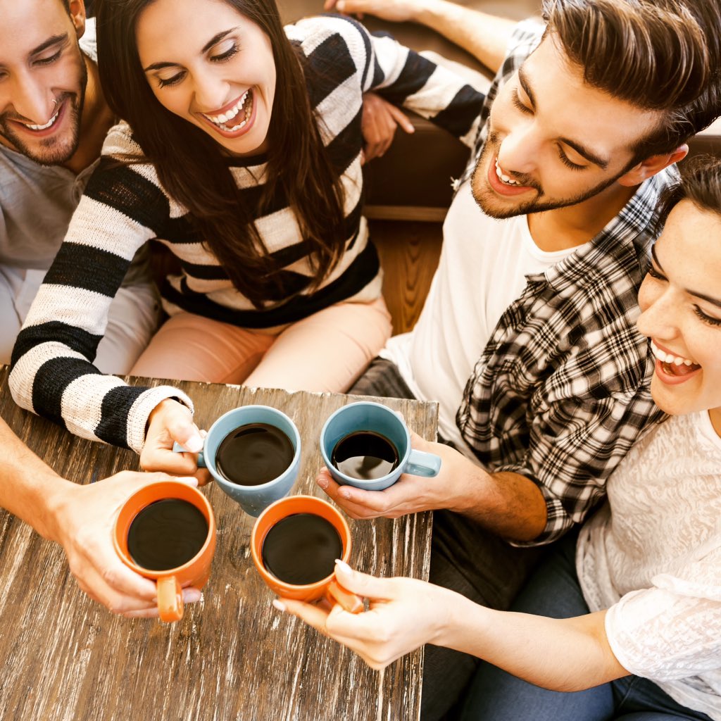 Coffee tastes better when shared with those you love! #familyfriday #brucoffee #friendship #coffeecoffeecoffee