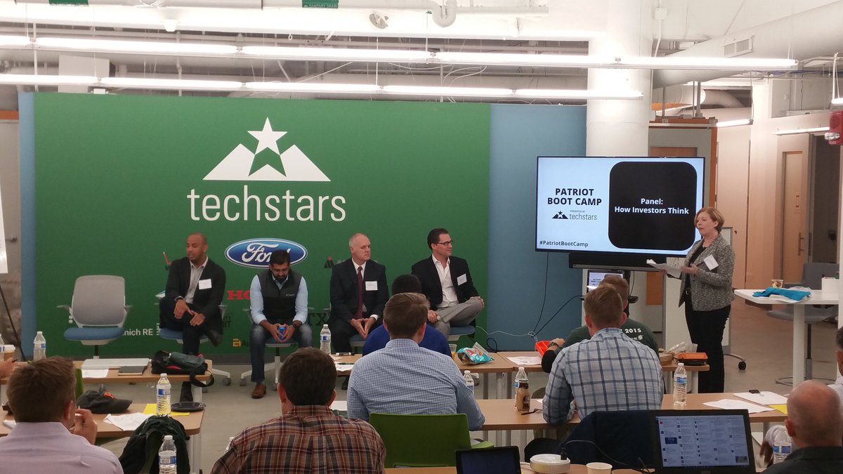 eo2us's tweet photo. #techstars "How Investors Think" panel. The fun continues @patriotbootcamp . #Hooah! via #EO2fastener https://t.co/zLzIrcJOqA