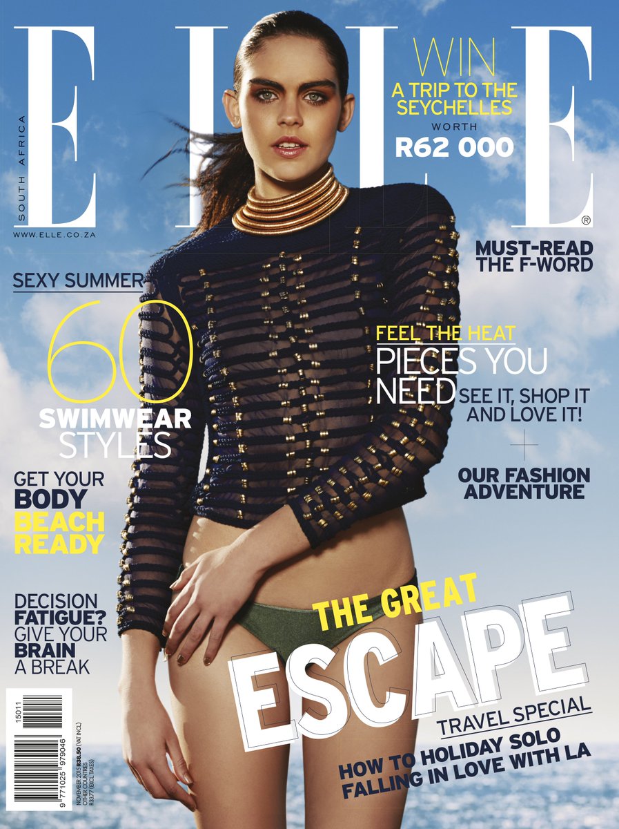 ELLESouthAfrica's tweet photo. Our November #GreatEscapeIssue goes on sale Monday! Will you be buying?
https://t.co/E4XSiLeXJV https://t.co/hpRl4EMkY4