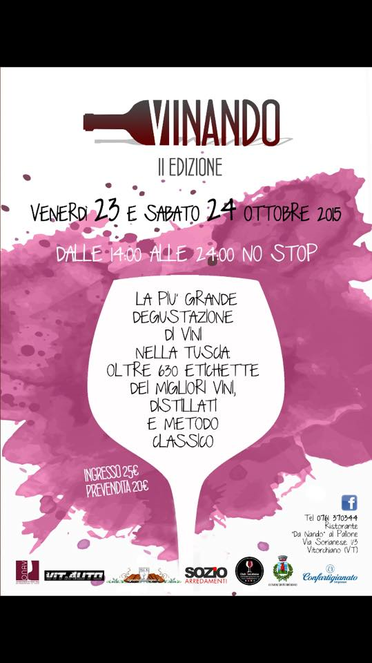 sodesantangelo's tweet image. #Sodesantangelo #winetasting on #Vinando -2 days of winetasting of over 600 #Italian #wines! on.fb.me/1OSN0XV