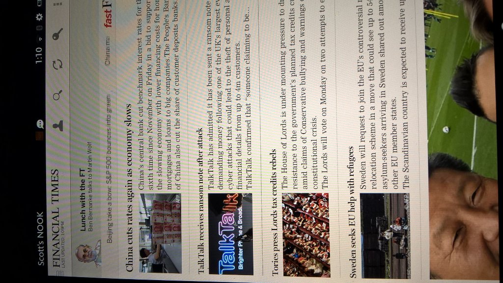 duoscottmcon's tweet image. #nookHD #FT Image of FT today in personal NOOK HD Android App (subscriber)
