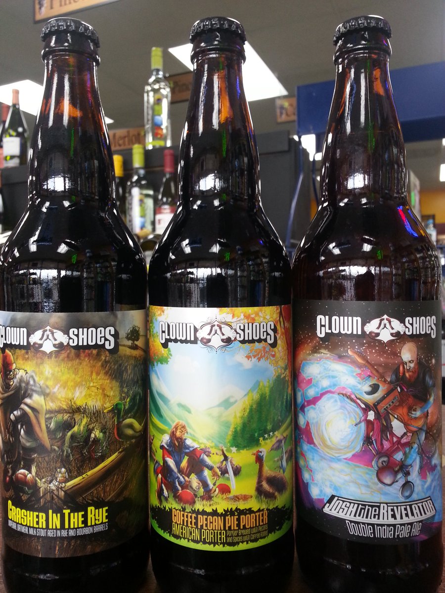 queensliquor's tweet photo. Just In @clownshoesbeer Pecan Porter , Josh The Revelator IPA, Crasher In the Rye @FavBrandsATX @BeerCalendar https://t.co/jXIDB4enXX