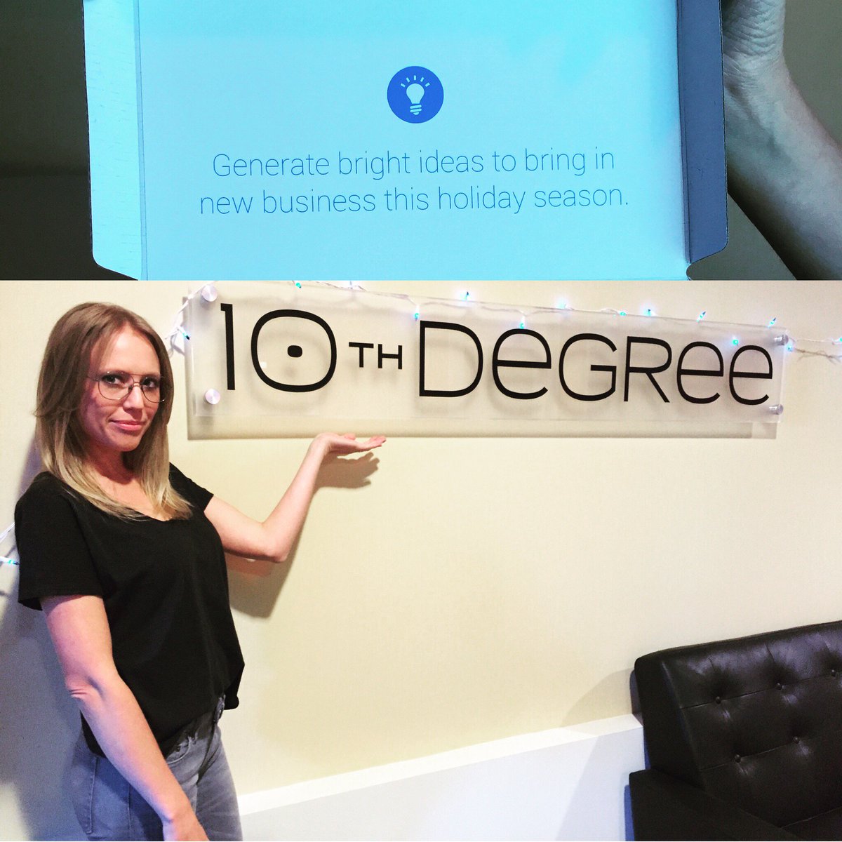 10THDEGREE's tweet photo. We're ready to generate bright ideas this holiday season #GooglePartnerRewards https://t.co/m5tJQ71hDE
