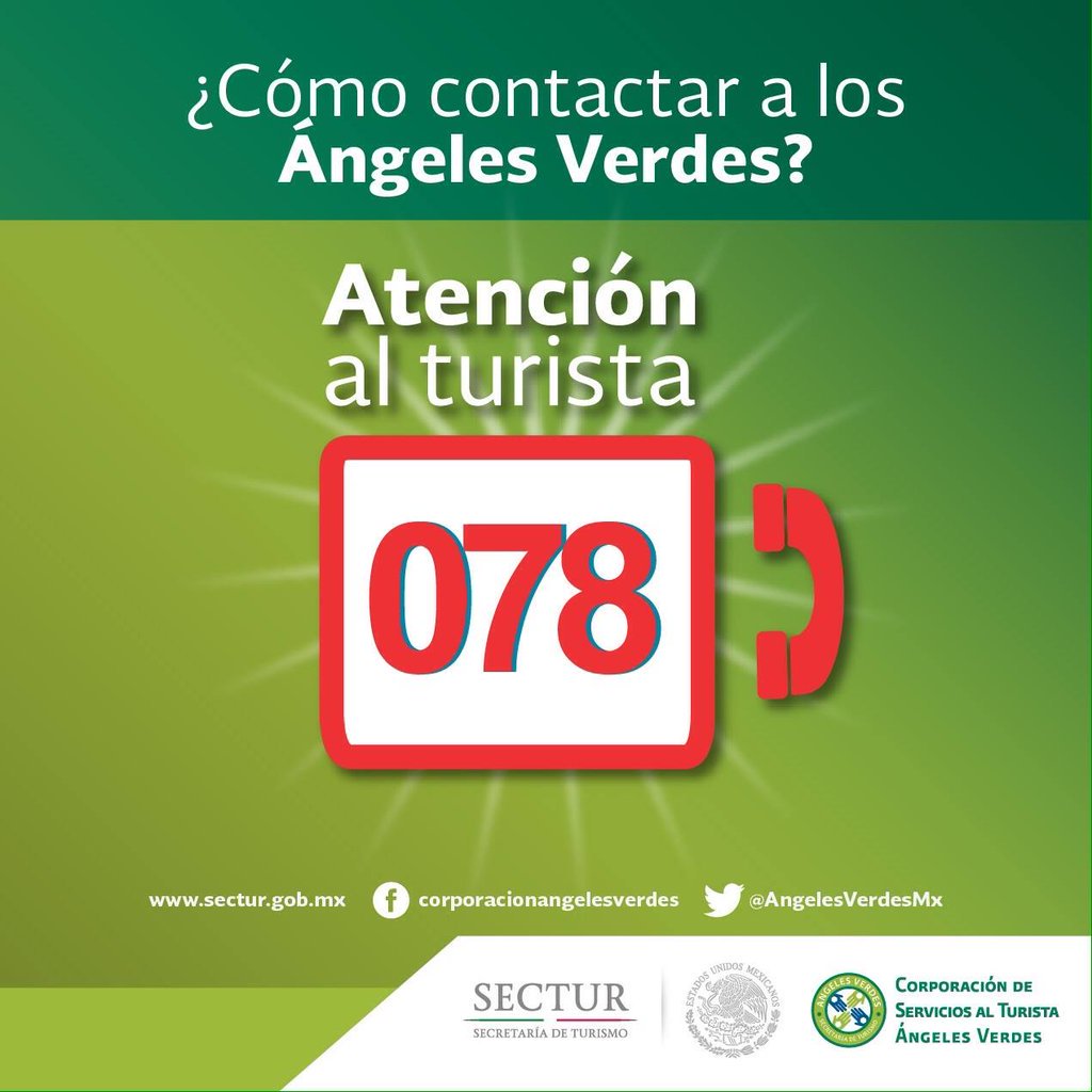 edelamadrid's tweet photo. A todos los turistas, en caso de emergencia, @AngelesVerdesMX está para apoyarlos https://t.co/XhXbcDqucc