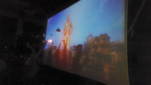 gangadhartweetz's tweet photo. atreyapuram lo prabhas fans hungama
Watched Baahubali mve on #projector_screen 
#HappyBirthdayPrabhas https://t.co/OtLbF7GBfQ