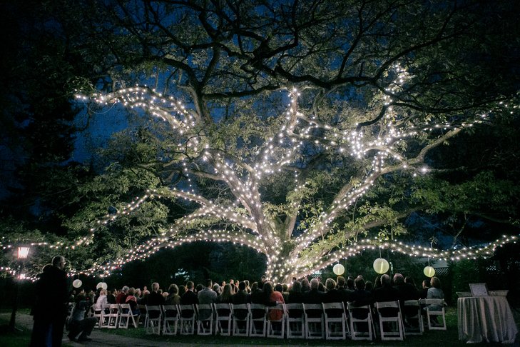 theknot's tweet photo. Just in case you need a Friday dose of magic! How gorgeous is this wedding's garden set-up? https://t.co/JHQyelwuks https://t.co/dHIOHwdXvN