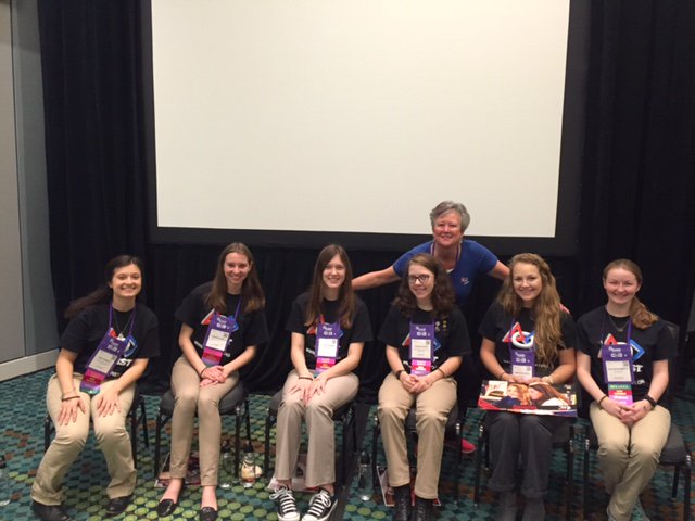 Kudos to <a href="/Ravonics1710/">FIRST Team 1710</a> for being awesome FIRST Ambassadors at #WE15, presenting on "Future Innovators on the Rise!"