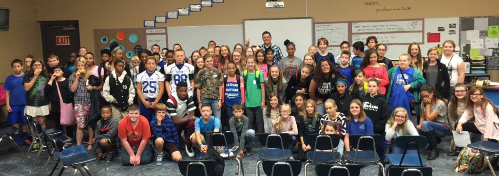 chieftaincircle's tweet photo. Morning FCA with swim coach Bob Roche. #goodlookingroup https://t.co/BJesAFaATq