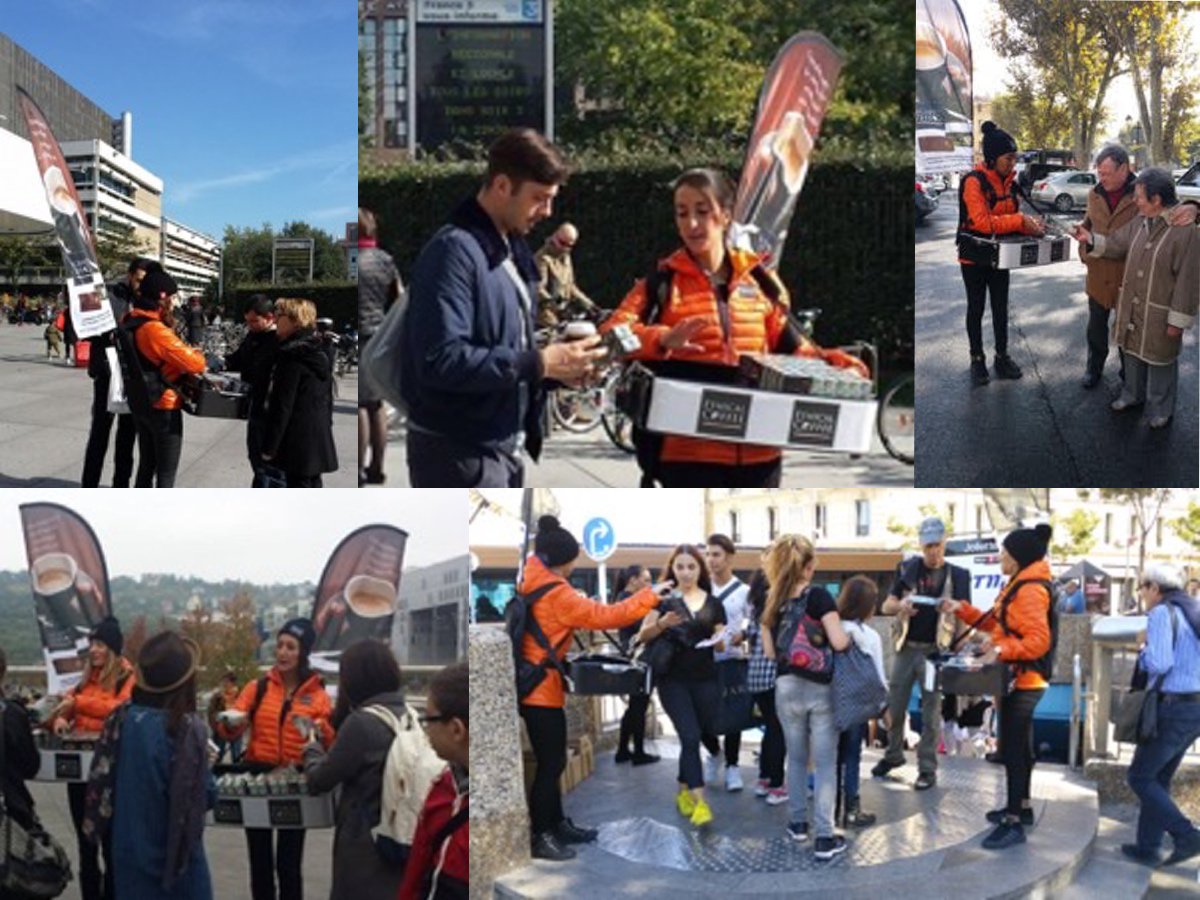 Sur #Lyon? Profitez de nos animatrices dans le centre ville pour savourer une de nos nombreuses variétés d'#espresso