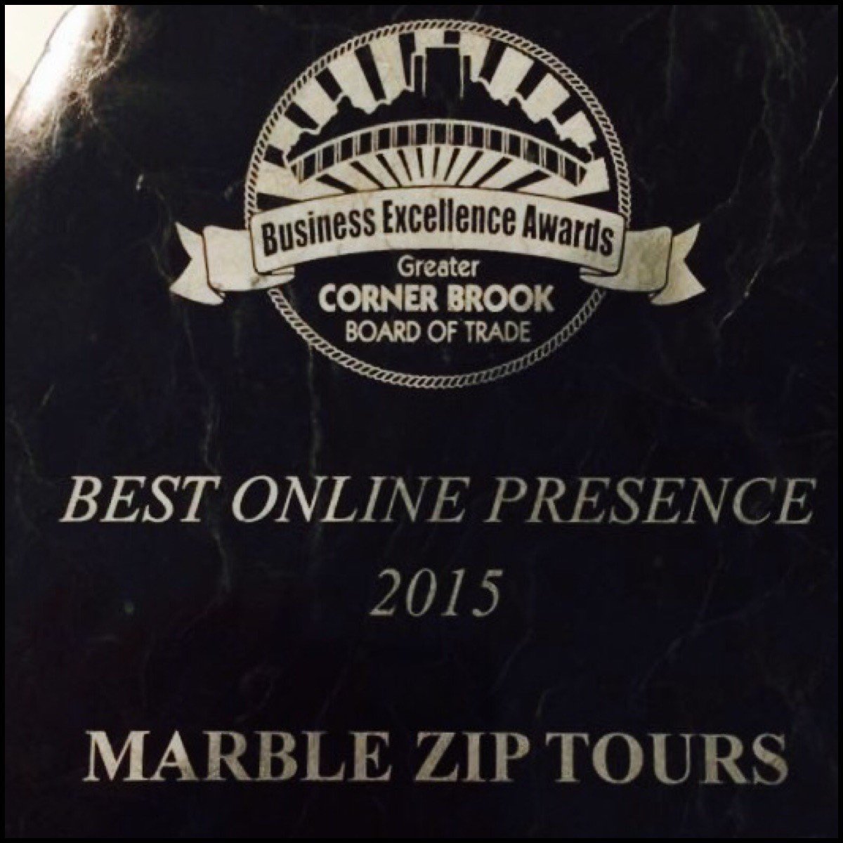 creativetrnd's tweet photo. Congrats 2 @marbleziptours for their Best Online Presence award! And Congrat to our awesome team! #WebDesignOttawa https://t.co/cM5xgk3FVd