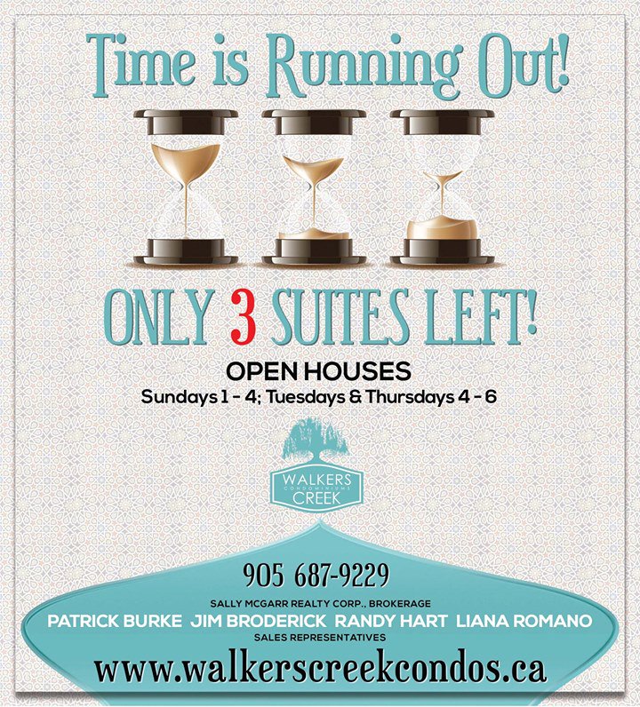 FVCondos's tweet photo. Look for our ad in the @StCatStandard.... HURRY HURRY HURRY only 3 LEFT https://t.co/b1IDsFG5rw