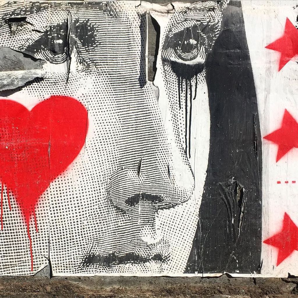 StArtEverywhere's tweet photo. Do you wear your heart on your cheek? Art by @nunnicer at @thecontaineryard on E4th St in the Downtown Arts Distric… https://t.co/cTbicKzP1q