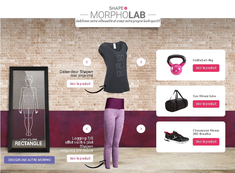 grandeblogueuse's tweet photo. @domyos : #Morpholab et #Shape+ avec son configurateur de tenue. Mise à jour article https://t.co/RpIIgl8HPx https://t.co/e1cgwF6Zjk