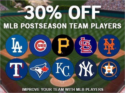 WGTBaseballMLB's tweet photo. Now through 10/25, get 30% off Free Agents from this year's #MLBPostseason teams: https://t.co/NCZKtQH4O3 https://t.co/b0J4j8v55D