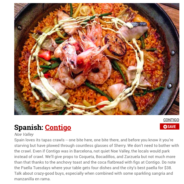 contigosf's tweet photo. Thank you @ThrillistSF @TrevorFelch for naming us Best Restaurant for Spanish Cuisine in SF! https://t.co/A3bDv9nw7v https://t.co/Yxd2G21vj1