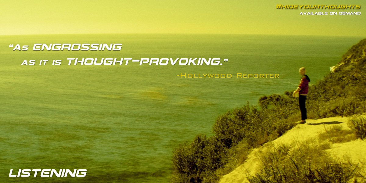 ListeningMovie's tweet photo. "As engrossing as it is thought provoking."
- @THR 
Available on iTunes: https://t.co/nUInyptxFK 
#hideyourthoughts https://t.co/sYUSkyj6Pr