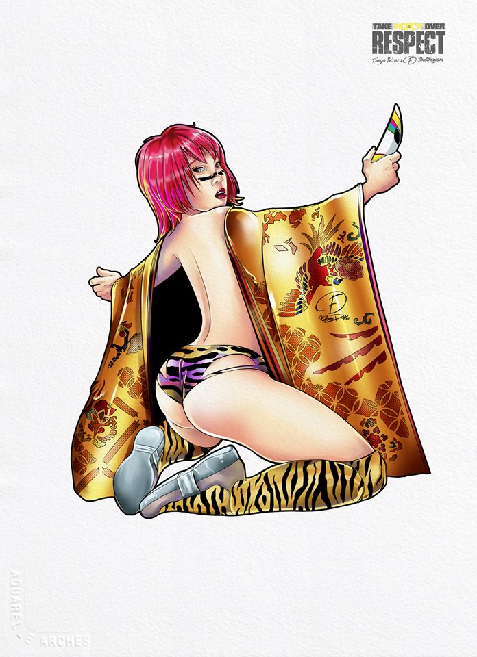 WWEAsuka's tweet photo. That's awesome Graphic  “@acpressedizioni: Diego Fichera Illustrazioni for @acpressedizioni celebrate the amazing https://t.co/AOAxrcx6vf”