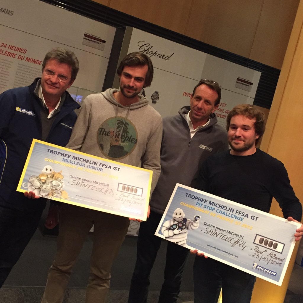radiamotorsport's tweet image. Last ceremony @GT_Tour 2015! 🎁Bravo au Team @TeamSainteloc 🏆! #totalperformance #track2street @michelin_sport