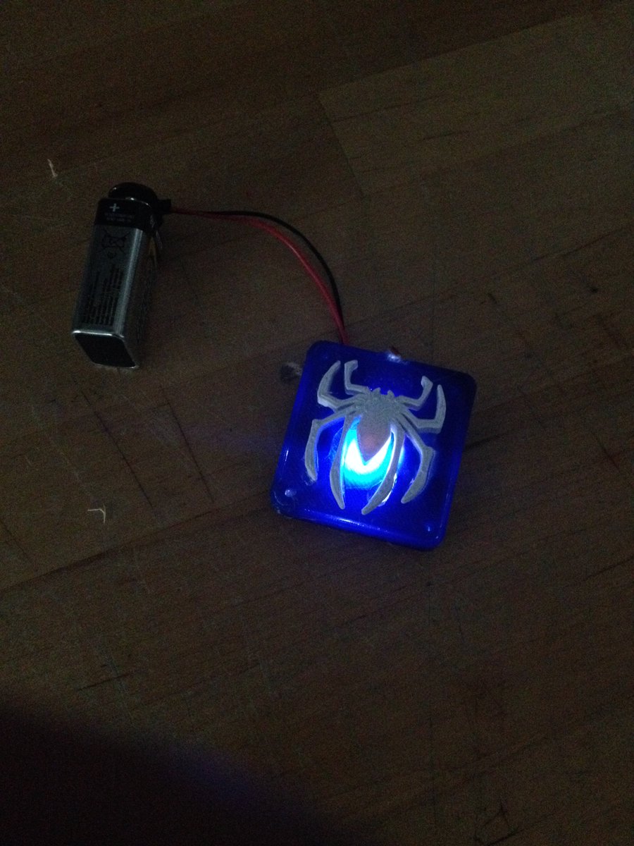 mstrcap's tweet photo. Electronics students from the Autism Program created 3-D printed nightlight circuits themed after superheros. https://t.co/krokxM6oQH
