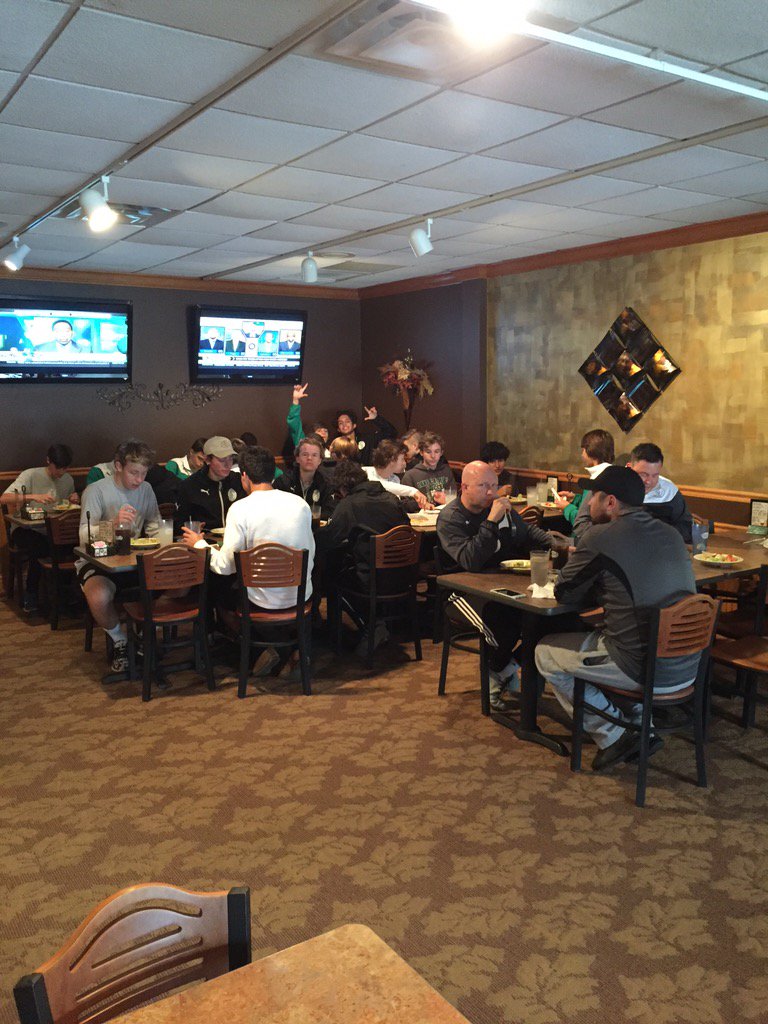 LCcougarSoccer's tweet photo. Team dinner before our playoffs start #LakeBoyz Believe23 #Road2November https://t.co/WqWpQbMAcE