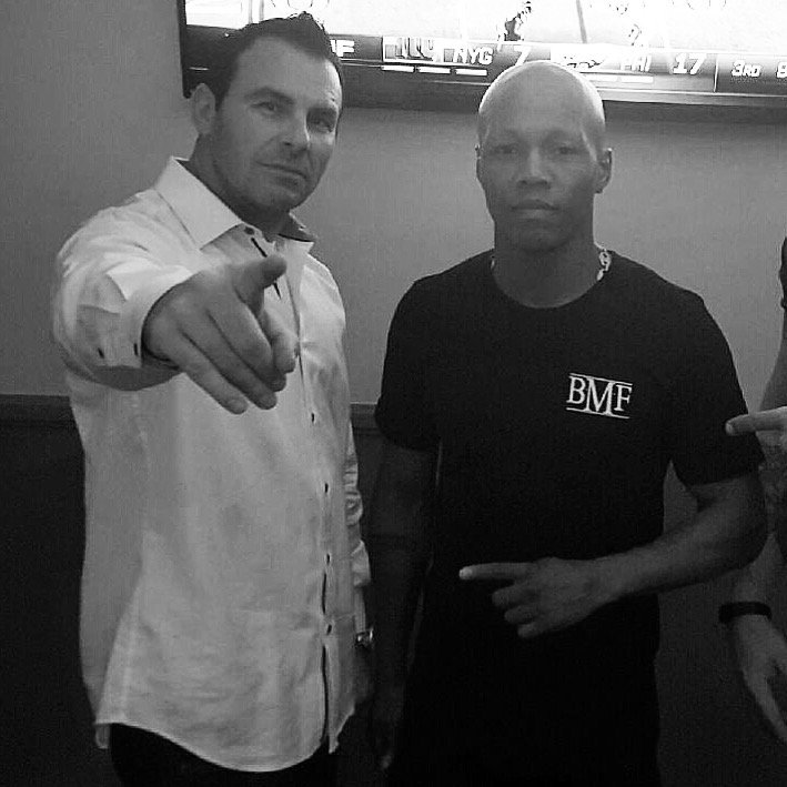 VIPSportsLV's tweet photo. With the homie @SUPERJUDAH. 5x world champion. #MaximumRespect https://t.co/xddEDLHunQ
