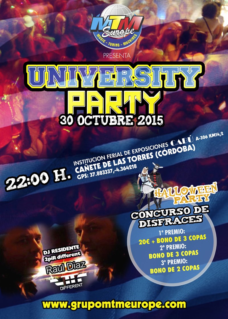 MTM_Spain's tweet photo. #HalloweenTuningParty y #MTMEuropeFinals2015 30/31 Oct y 1 Nov en Cañete de las Torres(Cordoba) A-306 km 14.2 https://t.co/BlCLDTJpiY