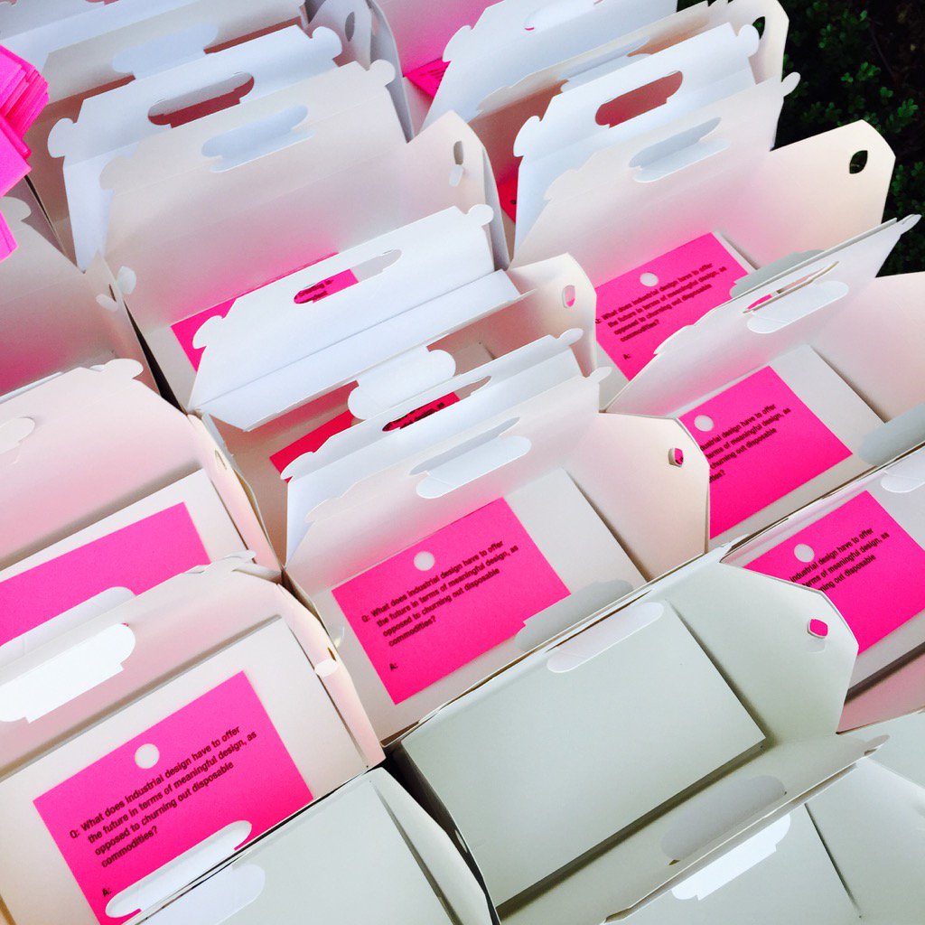 Preparing the #Core77Con15 lunchbox surprise: Questions we ask ourselves about design.